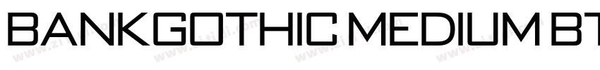 BankGothic Medium BT字体转换
